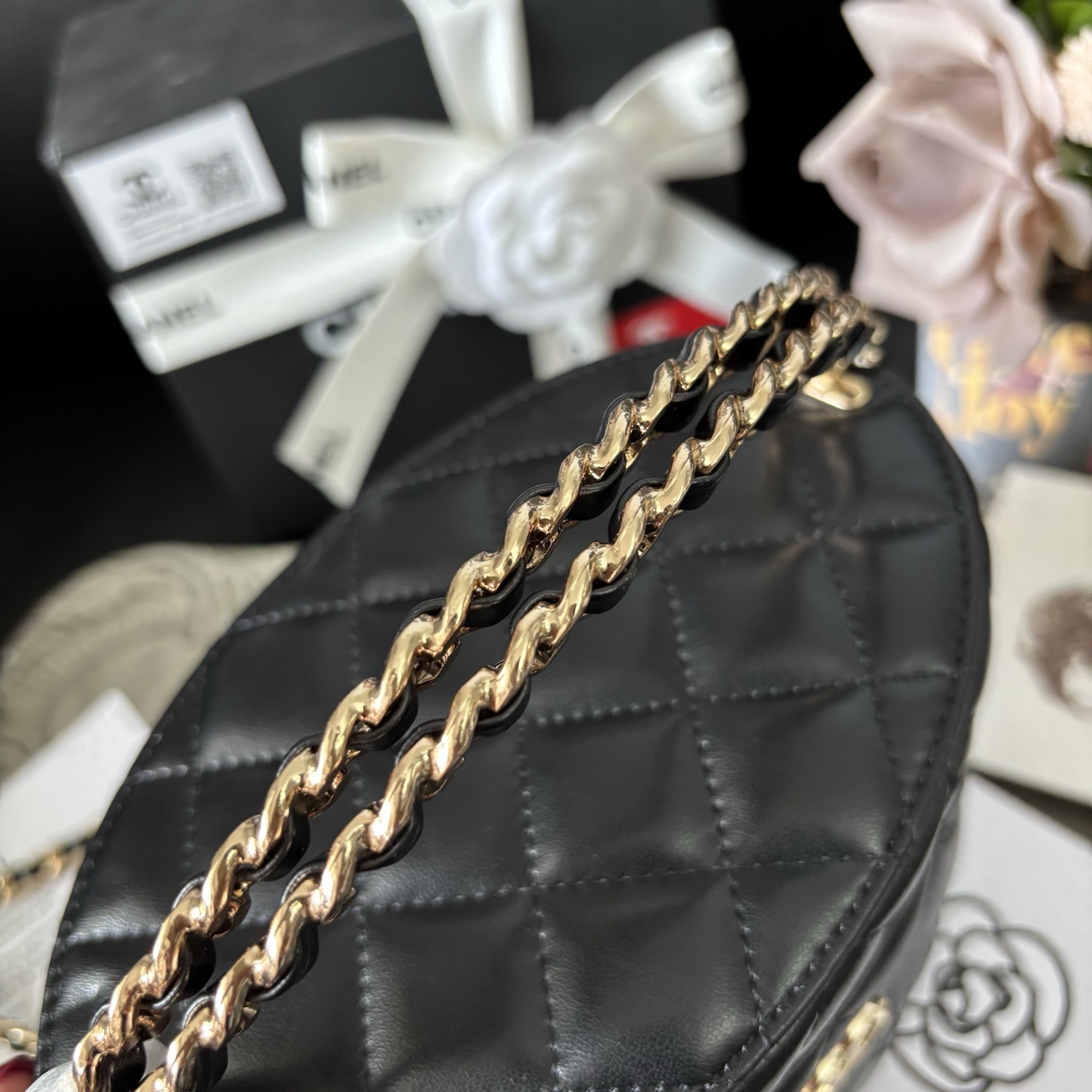 Chanel 25C Handle Oval Box Bag