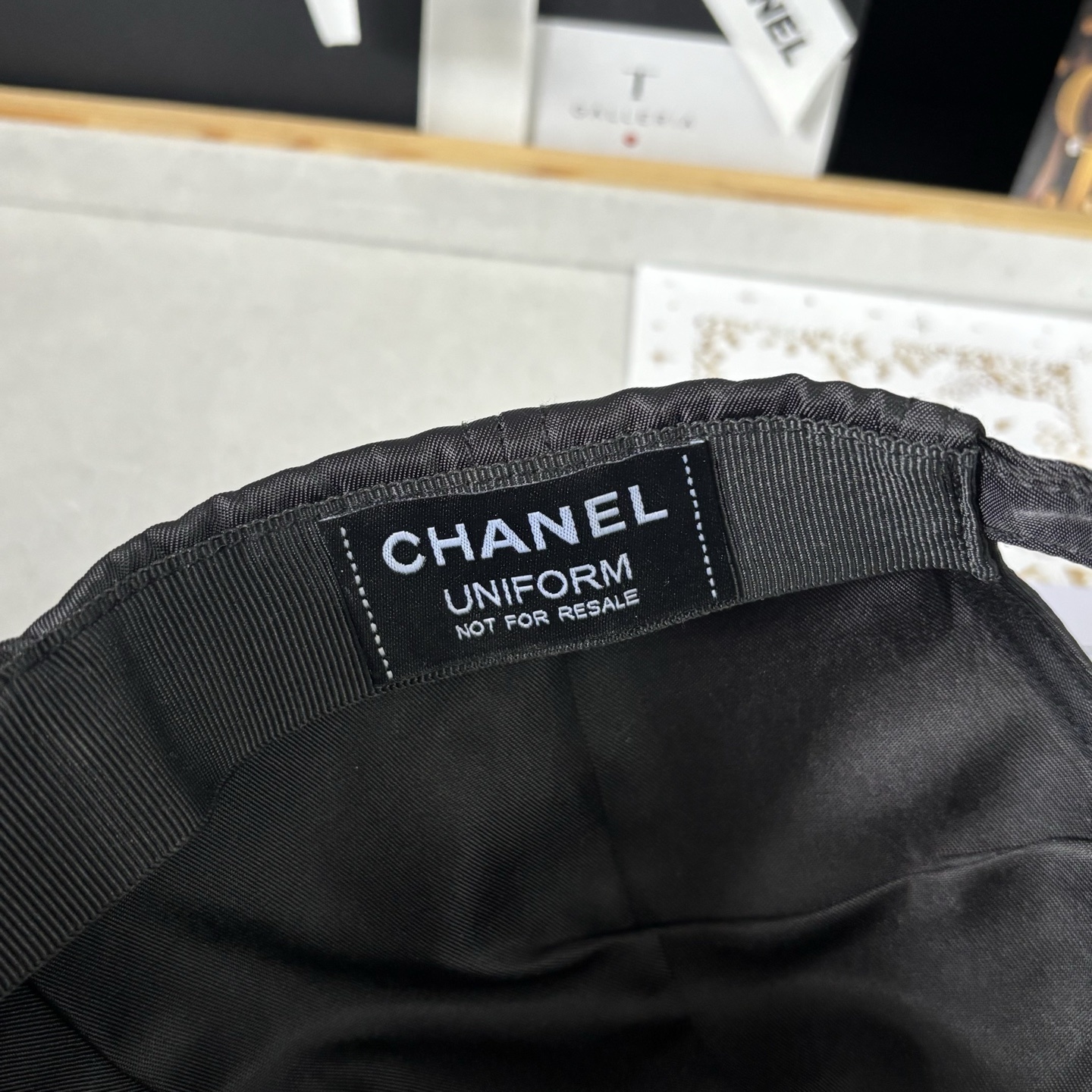  Chanel Black Baseball Cap