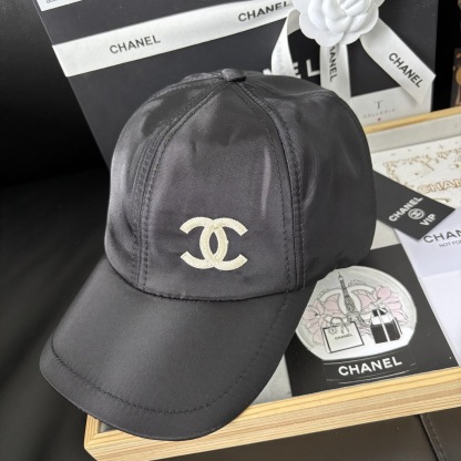  Chanel Black Baseball Cap