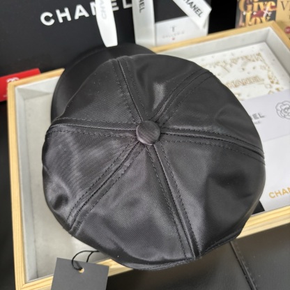  Chanel Black Baseball Cap