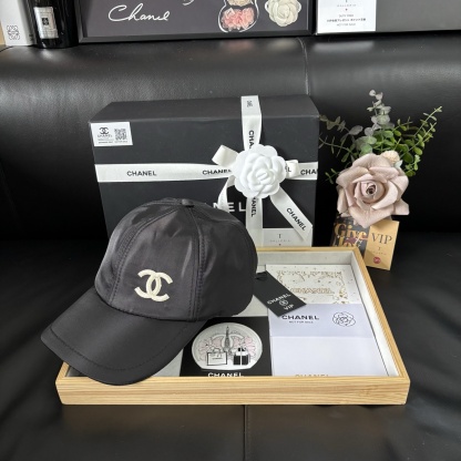  Chanel Black Baseball Cap
