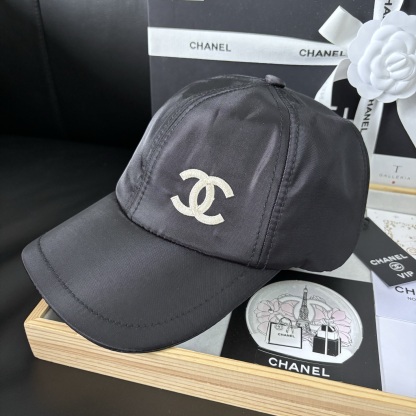  Chanel Black Baseball Cap