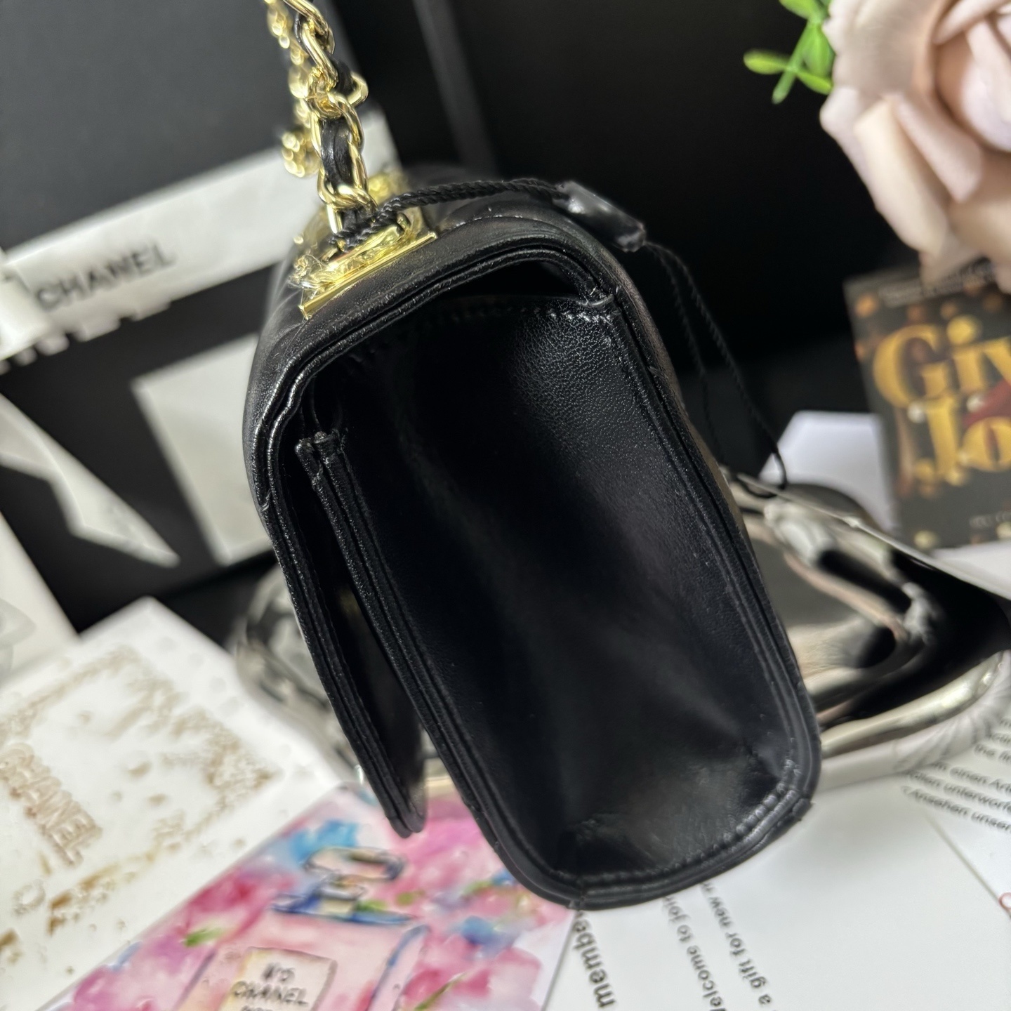 Chanel Coin Purse + Perfume Set