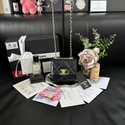 Chanel Coin Purse + Perfume Set
