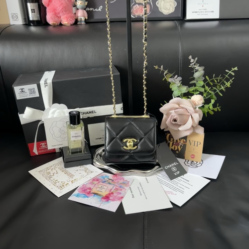 Chanel Coin Purse + Perfume Set