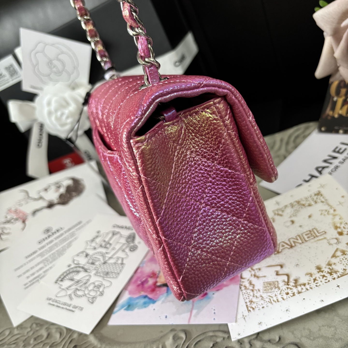 Chanel Premium Pearlescent Gradient Classic Flap (CF) Bag