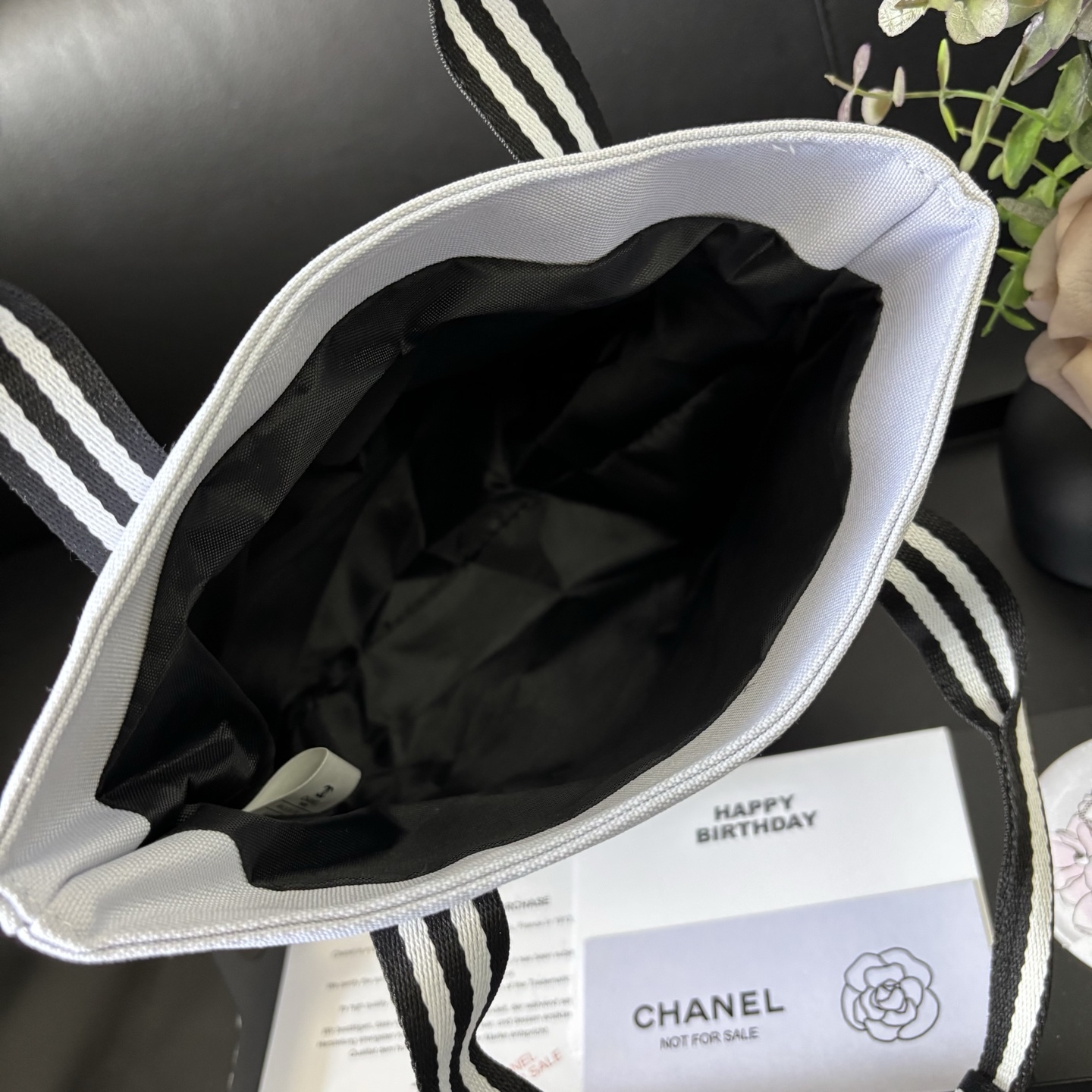Chanel-Style Bow Tote | Canvas Crossbody 16x19cm (Seasons Classic) + Gift Box
