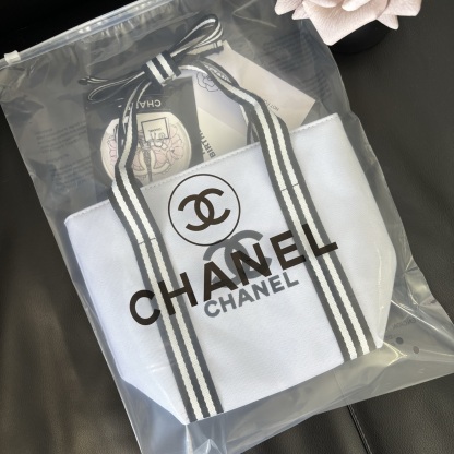 Chanel-Style Bow Tote | Canvas Crossbody 16x19cm (Seasons Classic) + Gift Box
