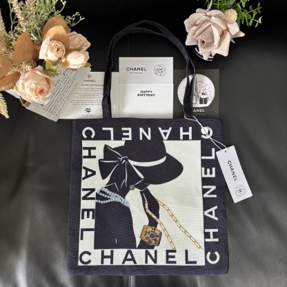 Chanel Graffiti Tote: Staff Uniform Exclusive | 34x34cm Canvas Collector Art