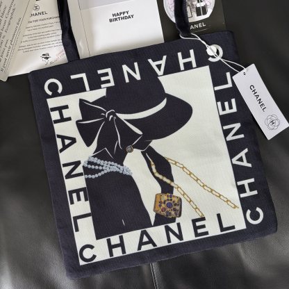 Chanel Graffiti Tote: Staff Uniform Exclusive | 34x34cm Canvas Collector Art