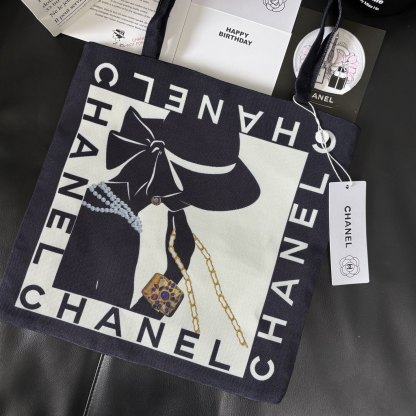 Chanel Graffiti Tote: Staff Uniform Exclusive | 34x34cm Canvas Collector Art