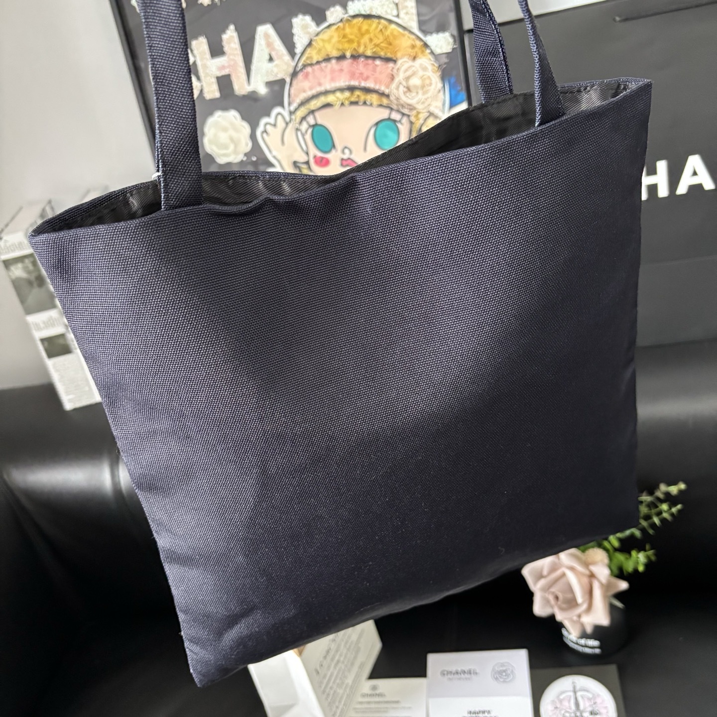 Chanel Graffiti Tote: Staff Uniform Exclusive | 34x34cm Canvas Collector Art