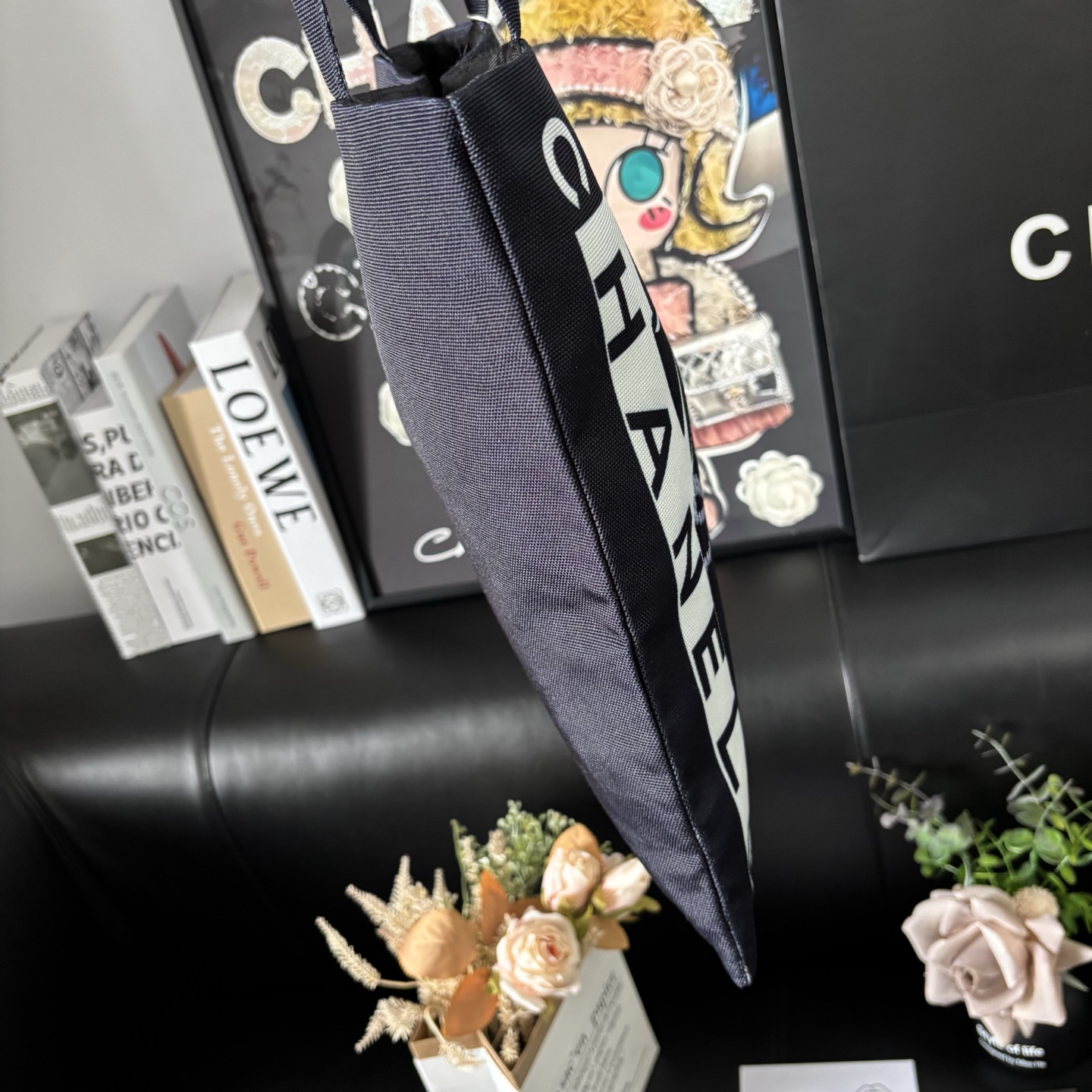 Chanel Graffiti Tote: Staff Uniform Exclusive | 34x34cm Canvas Collector Art