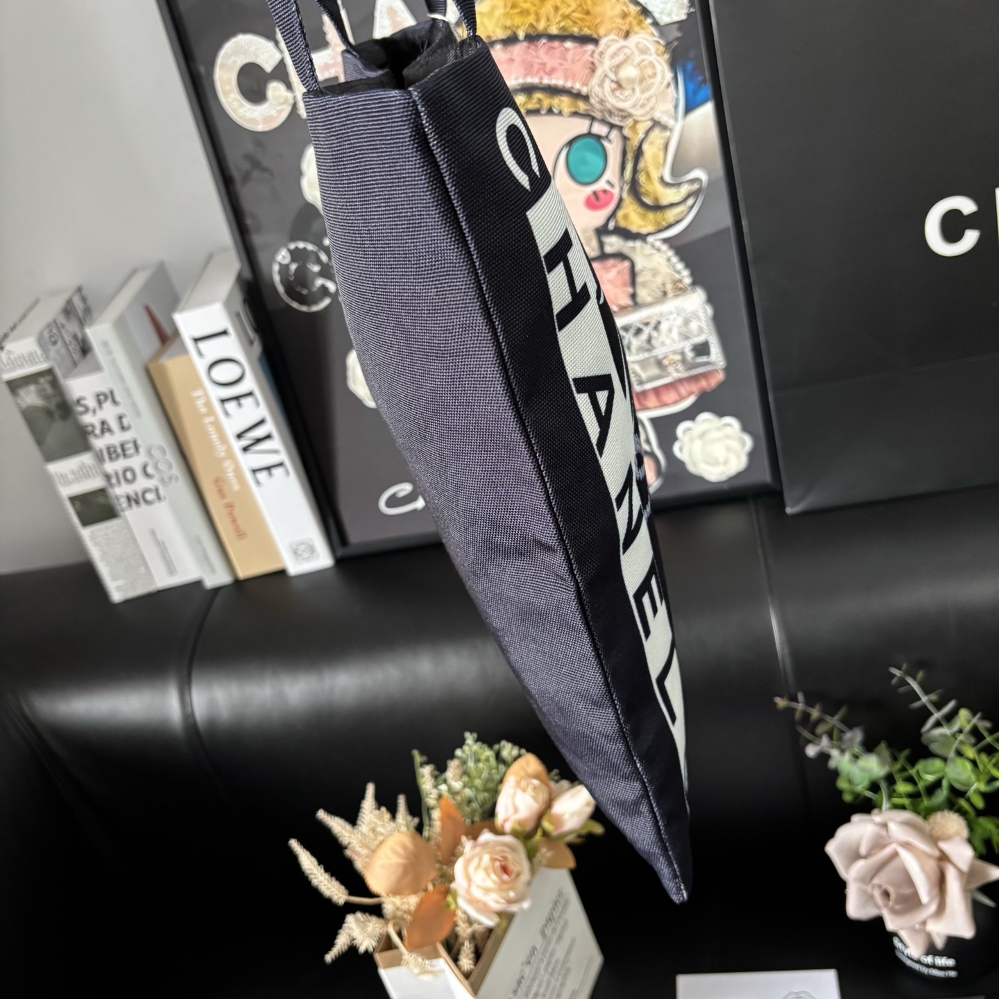 Chanel Graffiti Tote: Staff Uniform Exclusive | 34x34cm Canvas Collector Art