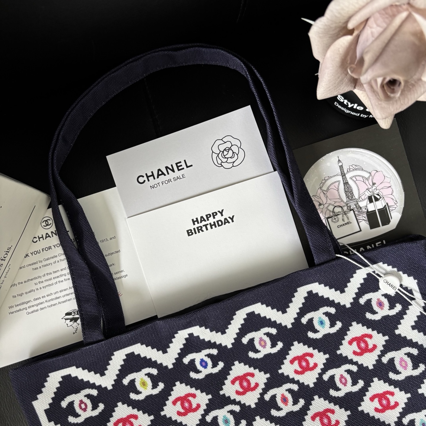 Chanel Graffiti Tote: Staff Uniform Exclusive | 34x34cm Canvas Collector Art
