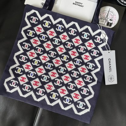 Chanel Graffiti Tote: Staff Uniform Exclusive | 34x34cm Canvas Collector Art