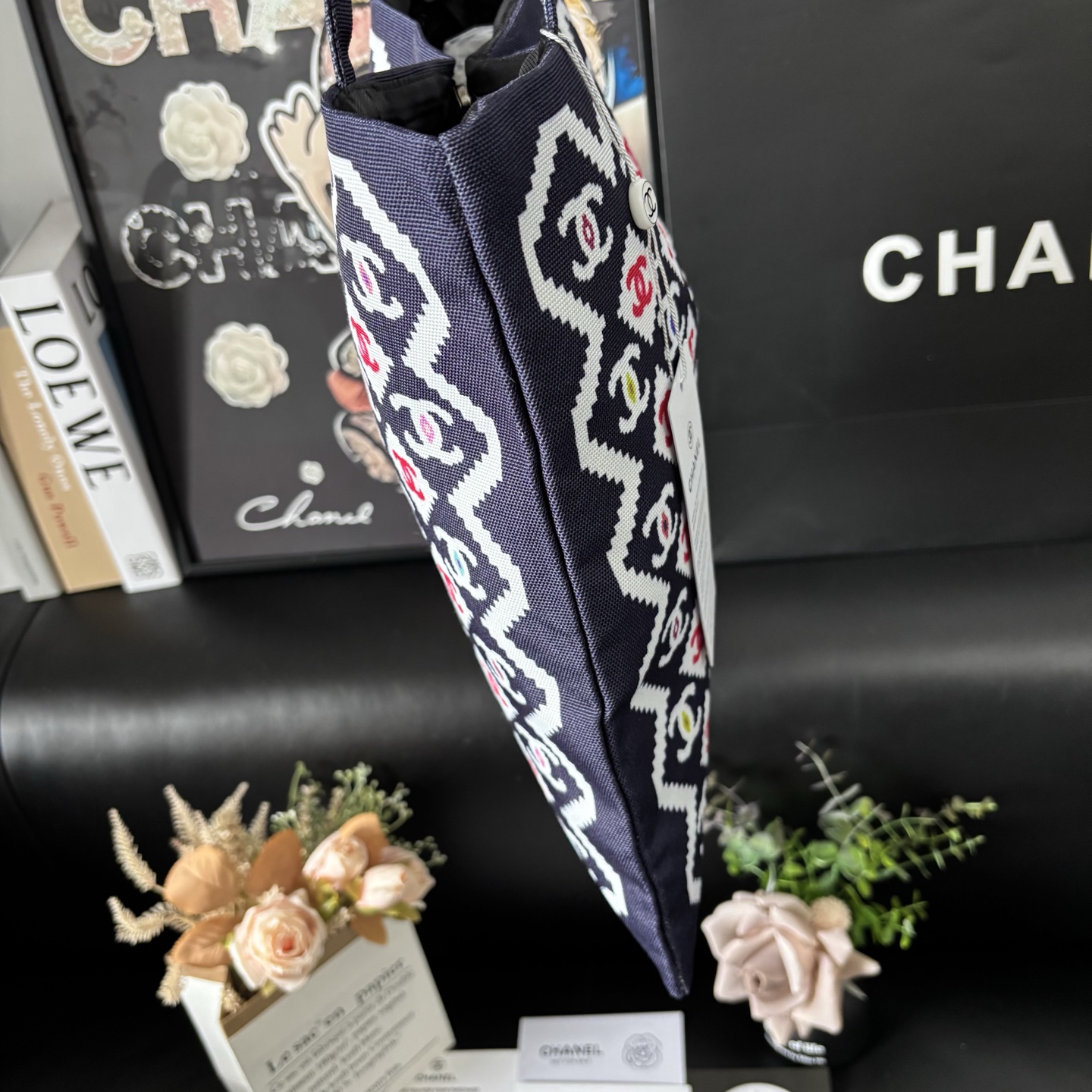 Chanel Graffiti Tote: Staff Uniform Exclusive | 34x34cm Canvas Collector Art