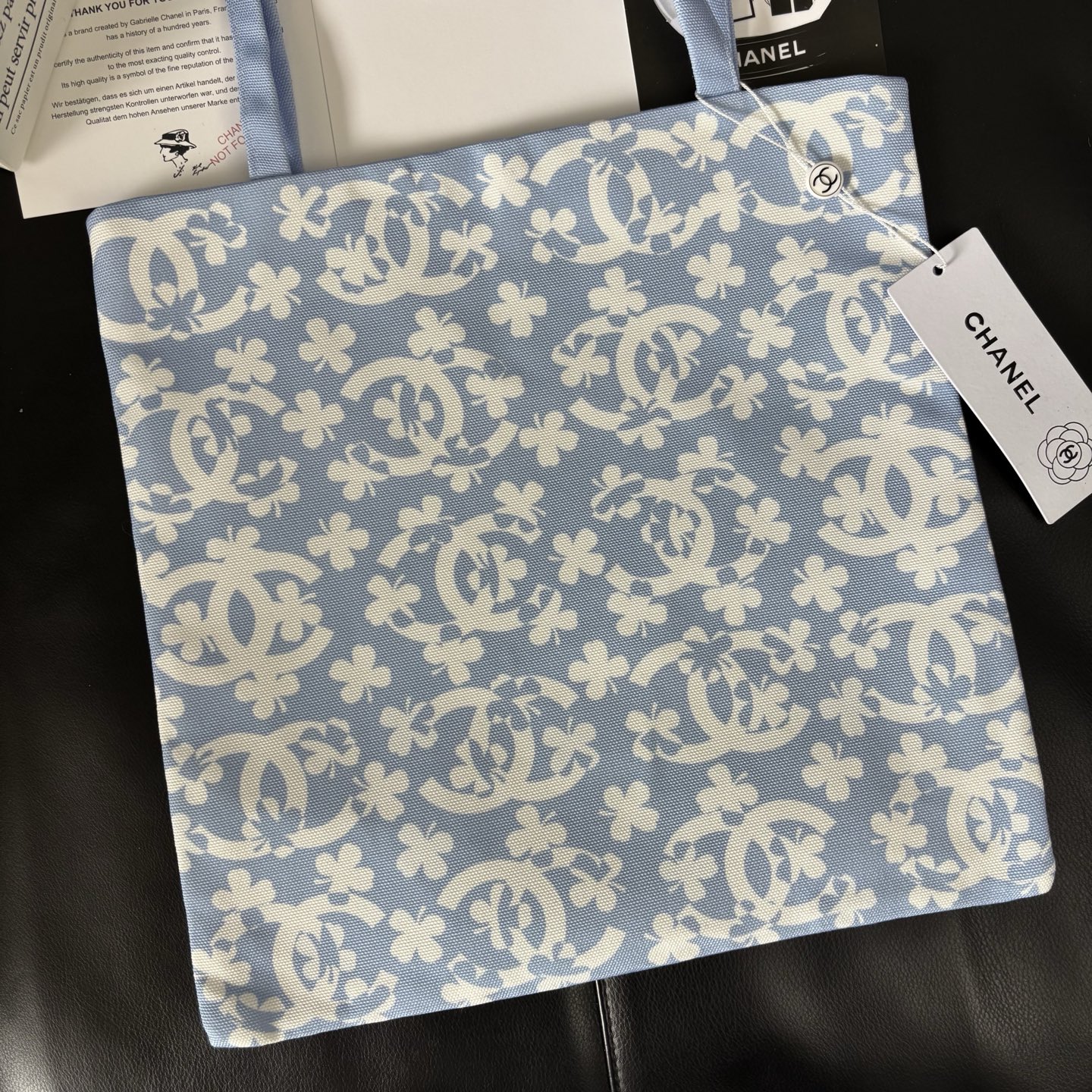 Chanel Graffiti Tote: Staff Uniform Exclusive | 34x34cm Canvas Collector Art
