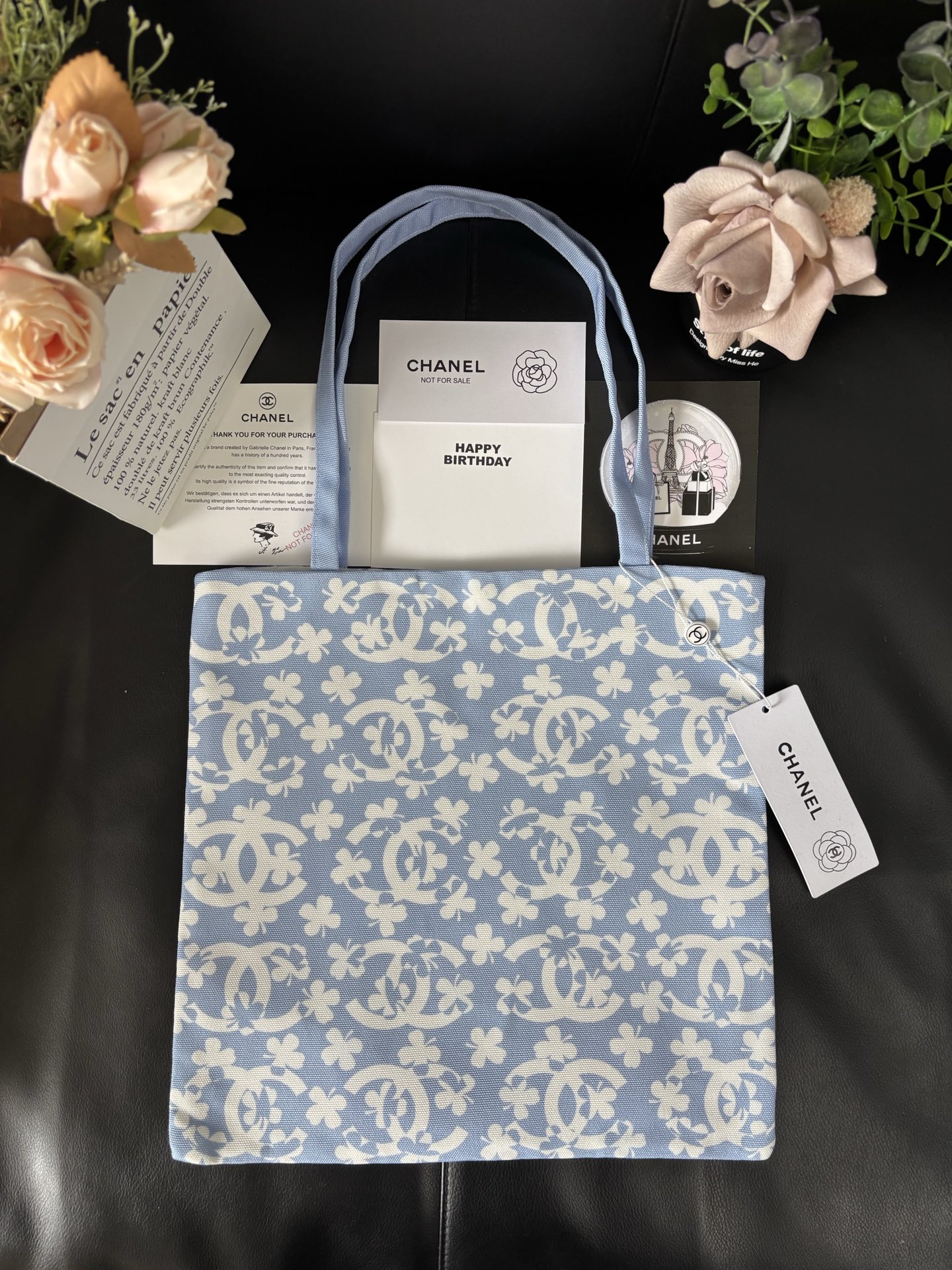 Chanel Graffiti Tote: Staff Uniform Exclusive | 34x34cm Canvas Collector Art