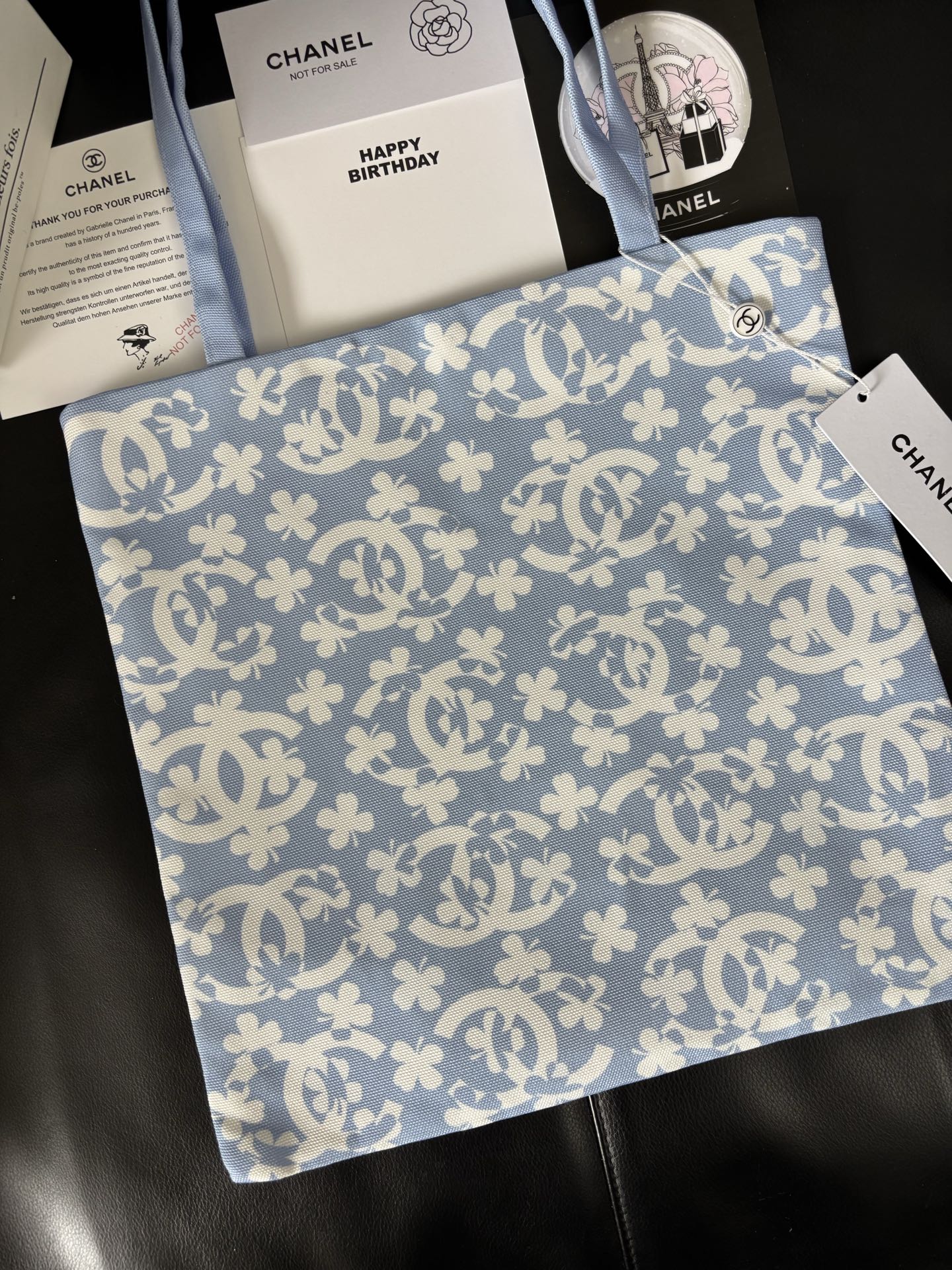 Chanel Graffiti Tote: Staff Uniform Exclusive | 34x34cm Canvas Collector Art