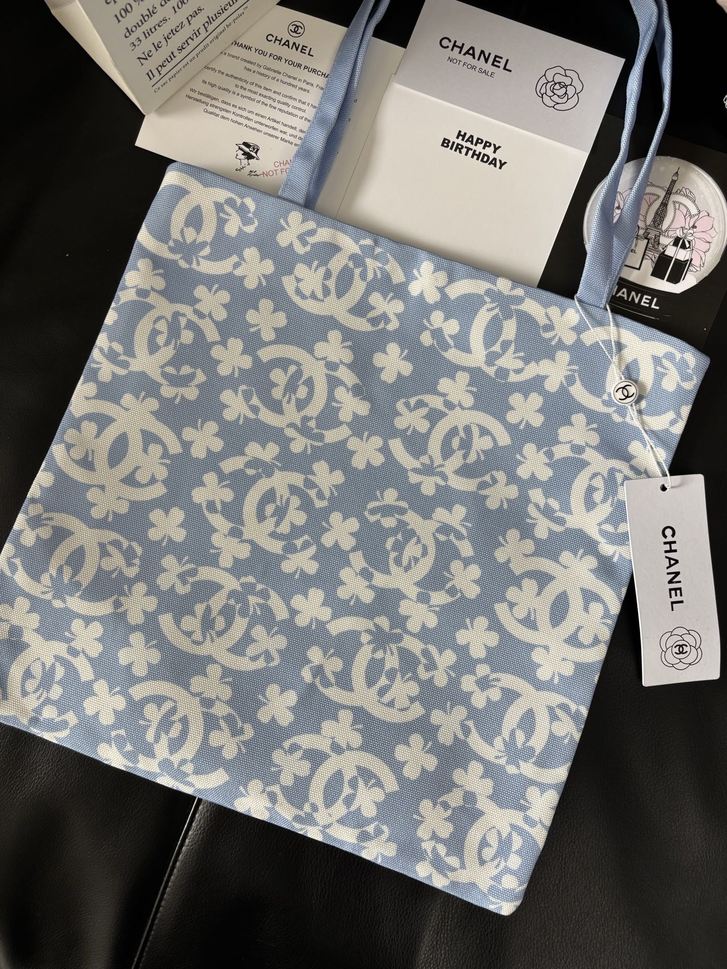 Chanel Graffiti Tote: Staff Uniform Exclusive | 34x34cm Canvas Collector Art