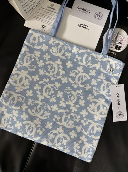 Chanel Graffiti Tote: Staff Uniform Exclusive | 34x34cm Canvas Collector Art