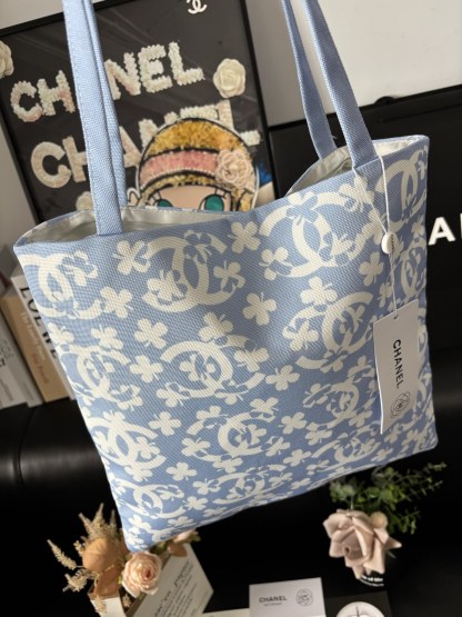 Chanel Graffiti Tote: Staff Uniform Exclusive | 34x34cm Canvas Collector Art