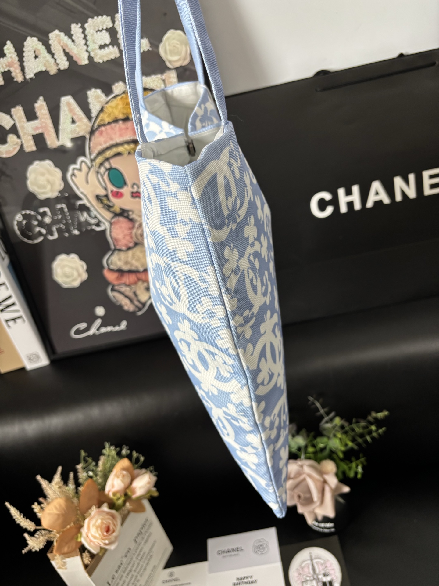 Chanel Graffiti Tote: Staff Uniform Exclusive | 34x34cm Canvas Collector Art