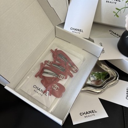CHANEL Le Papillon Clip Set | 4PC Butterfly Hairpins Limited Birthday Gift