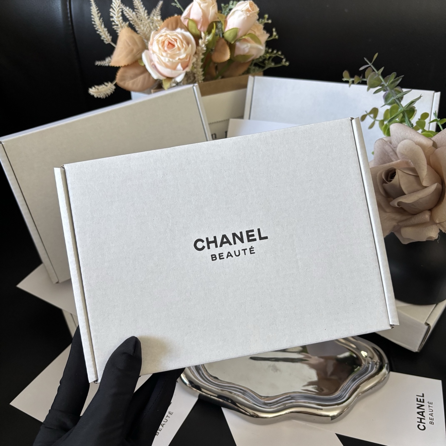 CHANEL Le Papillon Clip Set | 4PC Butterfly Hairpins Limited Birthday Gift