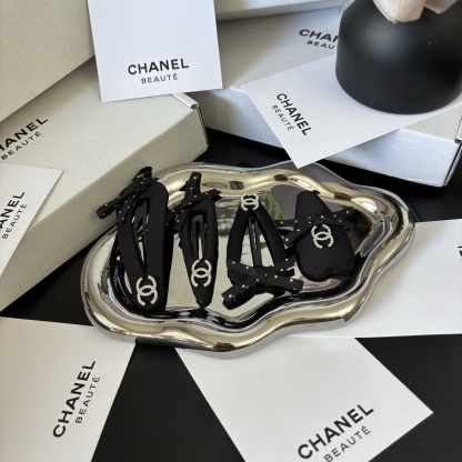 CHANEL Le Papillon Clip Set | 4PC Butterfly Hairpins Limited Birthday Gift