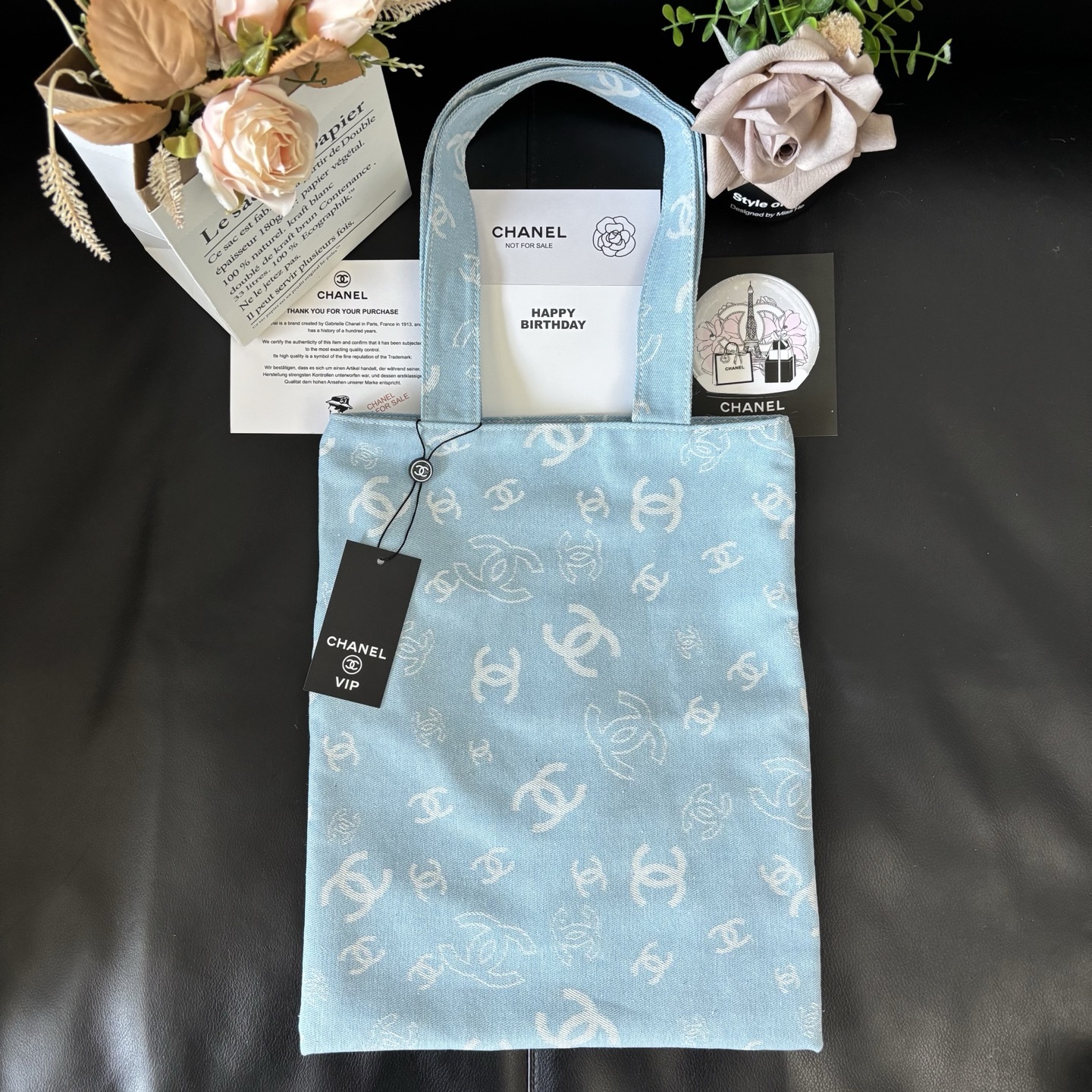 Chanel Graffiti Tote: Staff Uniform Exclusive | 34x34cm Canvas Collector Art