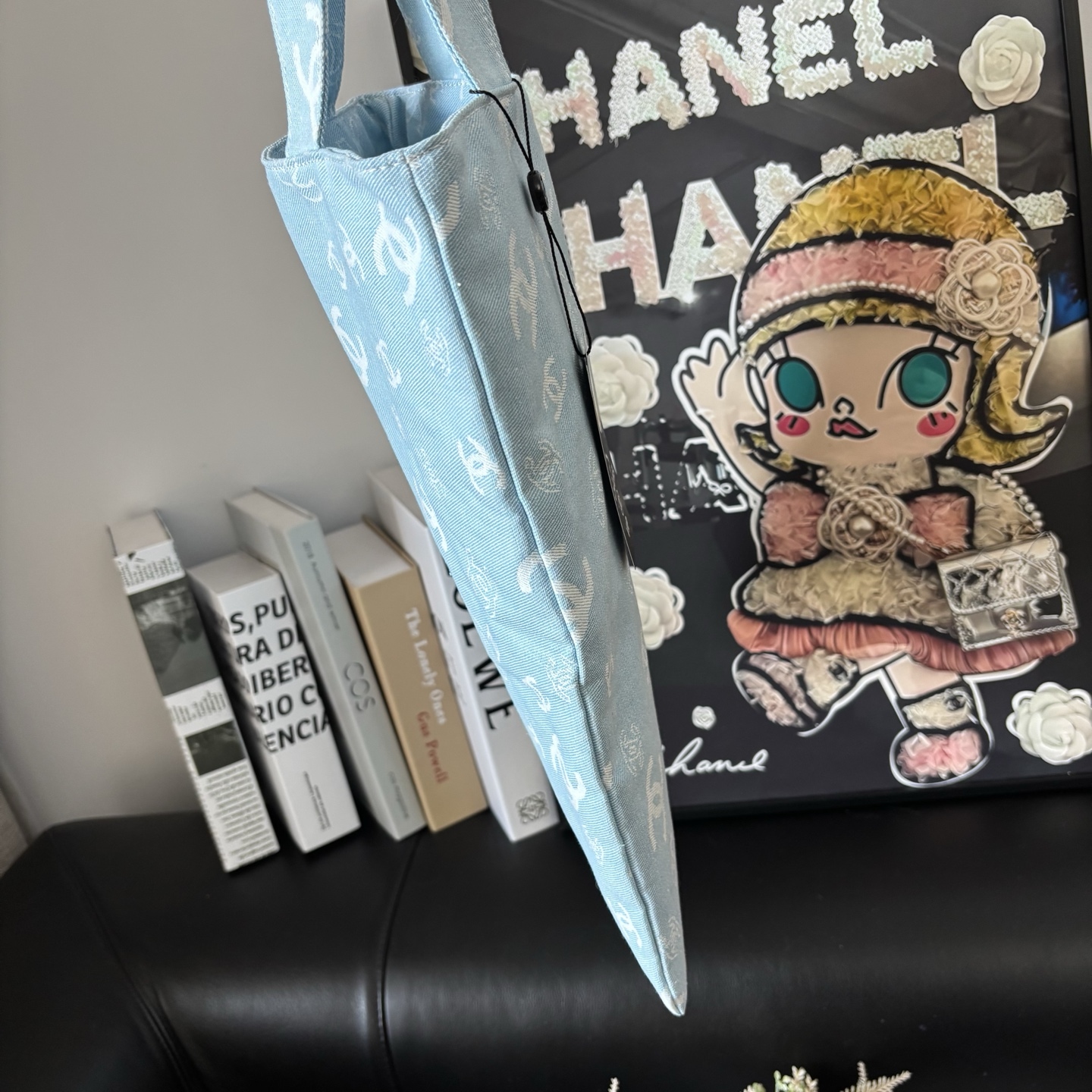 Chanel Graffiti Tote: Staff Uniform Exclusive | 34x34cm Canvas Collector Art