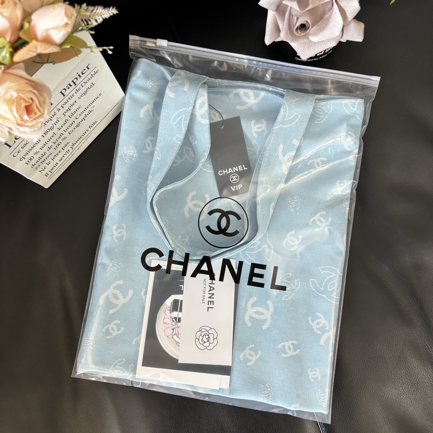 Chanel Graffiti Tote: Staff Uniform Exclusive | 34x34cm Canvas Collector Art