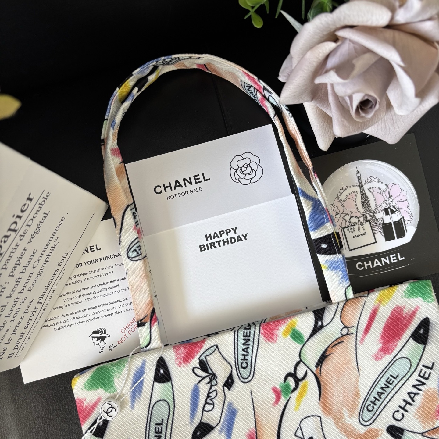 Chanel Graffiti Tote: Staff Uniform Exclusive | 34x34cm Canvas Collector Art