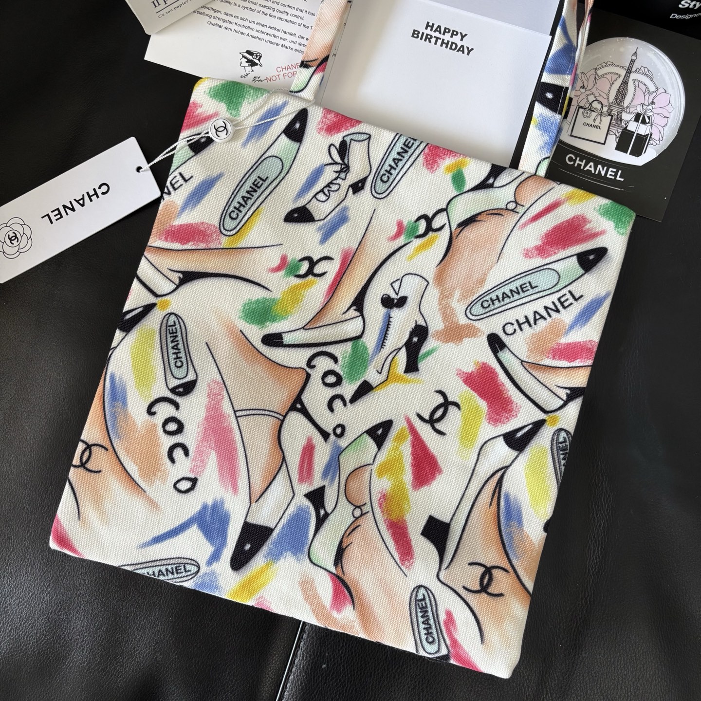 Chanel Graffiti Tote: Staff Uniform Exclusive | 34x34cm Canvas Collector Art