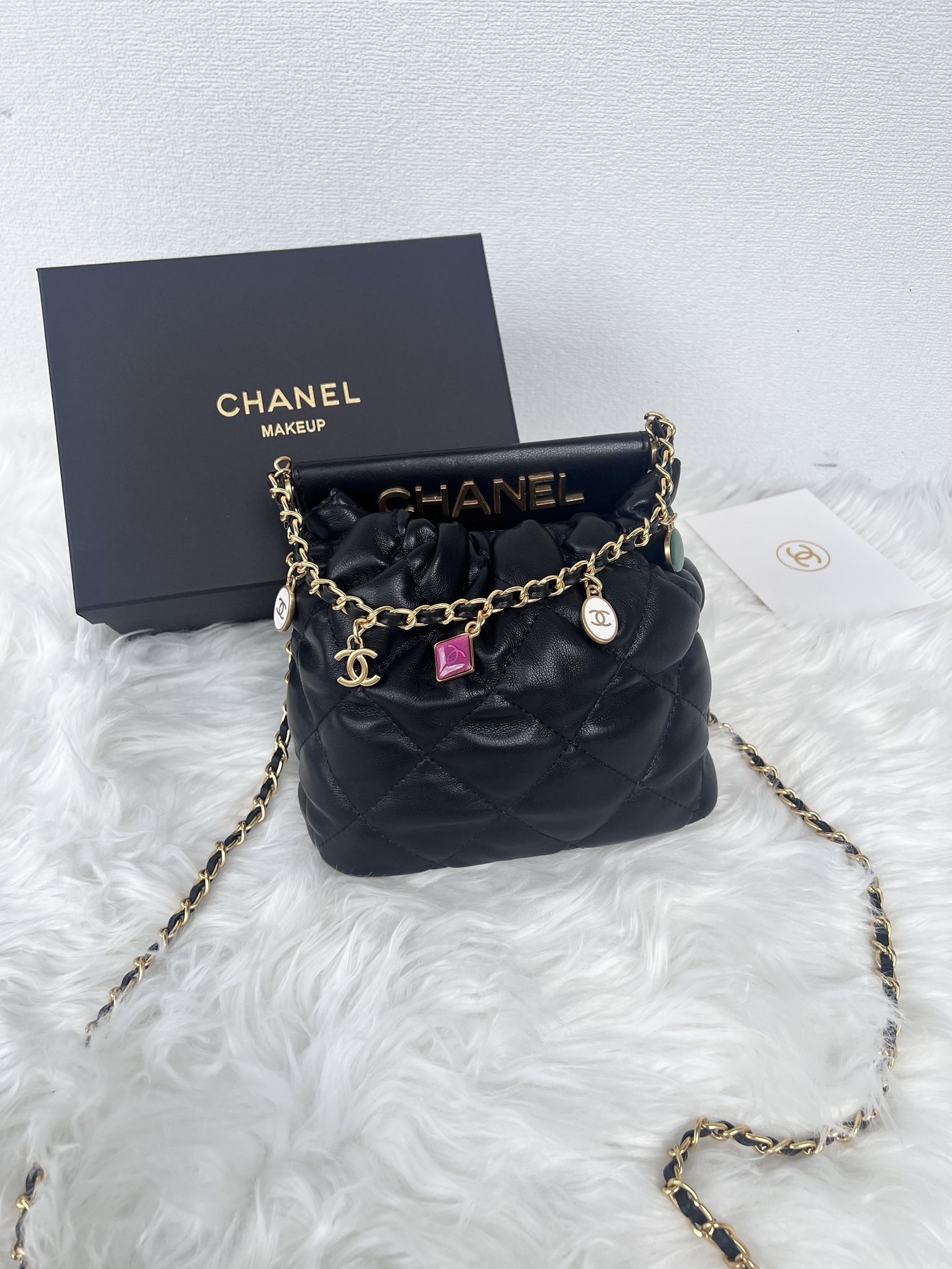 CHANEL Gemstone Charm Bag | 17cm Bejeweled Crossbody w/ Candy Chain (GWP Heritage)
