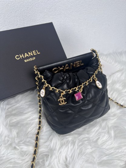 CHANEL Gemstone Charm Bag | 17cm Bejeweled Crossbody w/ Candy Chain (GWP Heritage)