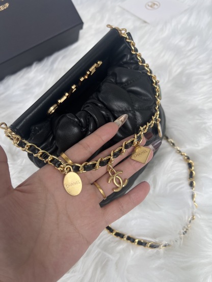 CHANEL Gemstone Charm Bag | 17cm Bejeweled Crossbody w/ Candy Chain (GWP Heritage)