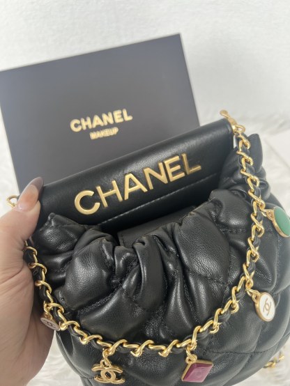 CHANEL Gemstone Charm Bag | 17cm Bejeweled Crossbody w/ Candy Chain (GWP Heritage)