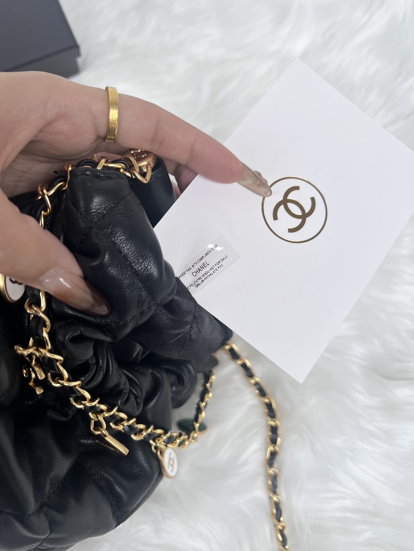 CHANEL Gemstone Charm Bag | 17cm Bejeweled Crossbody w/ Candy Chain (GWP Heritage)