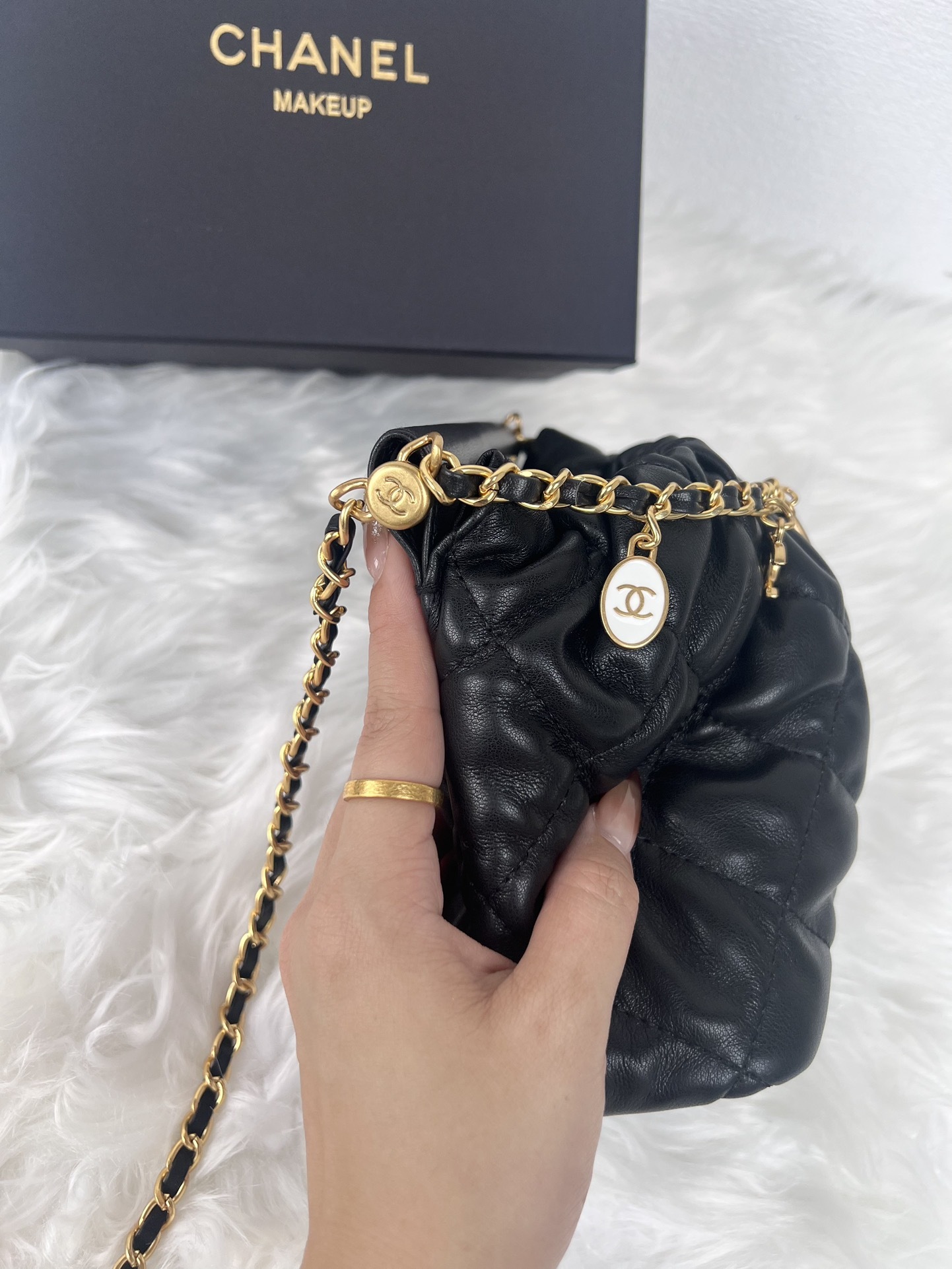 CHANEL Gemstone Charm Bag | 17cm Bejeweled Crossbody w/ Candy Chain (GWP Heritage)