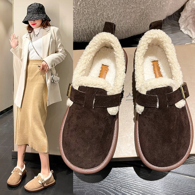 🤶🏻 Christmas Sale-50% OFF 🎁 Women's Fleece Slip-On Snow Boots 💗