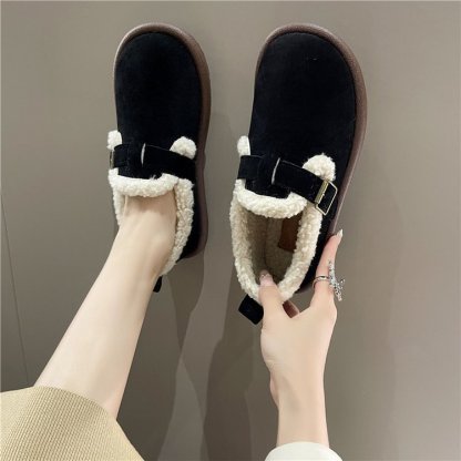 🤶🏻 Christmas Sale-50% OFF 🎁 Women's Fleece Slip-On Snow Boots 💗