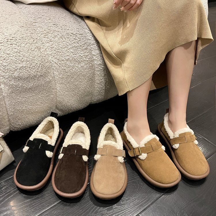 🤶🏻 Christmas Sale-50% OFF 🎁 Women's Fleece Slip-On Snow Boots 💗