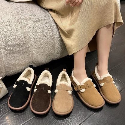🤶🏻 Christmas Sale-50% OFF 🎁 Women's Fleece Slip-On Snow Boots 💗