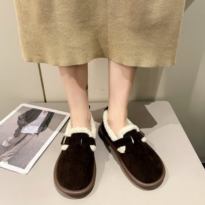 🤶🏻 Christmas Sale-50% OFF 🎁 Women's Fleece Slip-On Snow Boots 💗