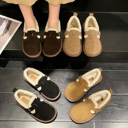 🤶🏻 Christmas Sale-50% OFF 🎁 Women's Fleece Slip-On Snow Boots 💗