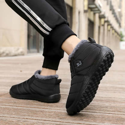 Comfortable winter warm men's and women's waterproof cotton shoes