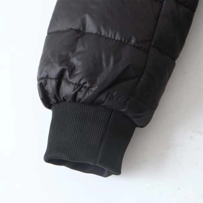 Women's mid-length sherpa hooded cotton jacket